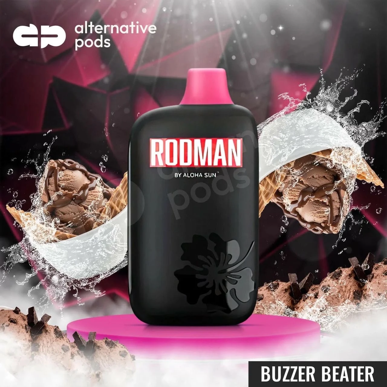 Rodman 15000 Puffs - Buzzer Beater (Glace Chocolat & Noisette)