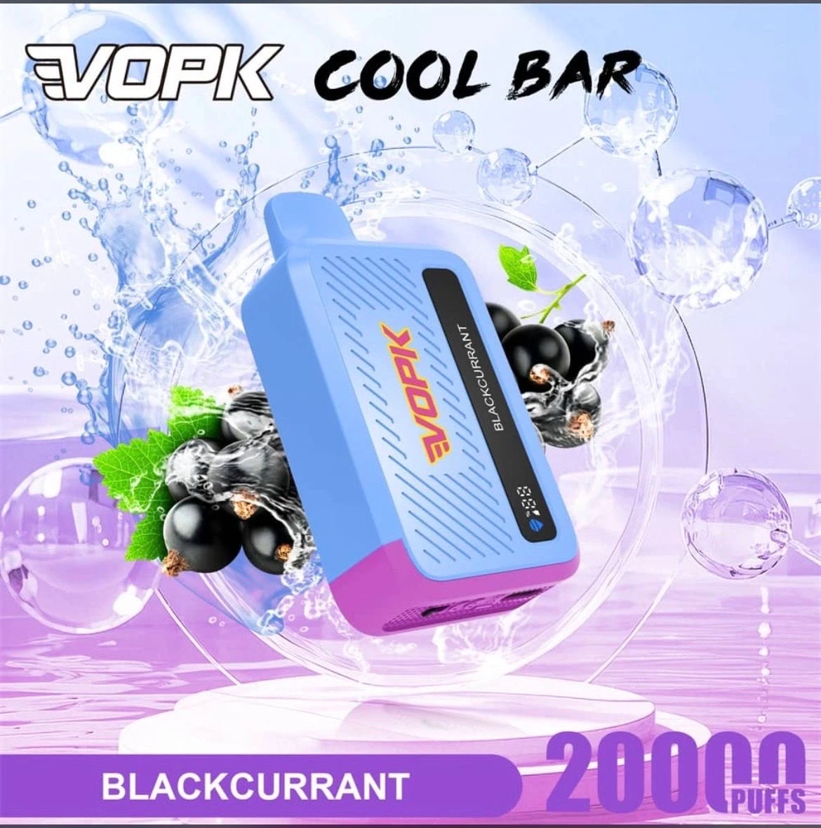 VOPK Cool Bar 20000 Puffs - Blackcurrant (Cassis Intense)